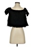 Express Black Short Sleeve Top Size S - photo 1