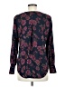 1.State 100% Polyester Floral Blue Long Sleeve Blouse Size M - photo 2