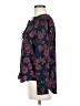 1.State 100% Polyester Floral Blue Long Sleeve Blouse Size M - photo 5