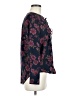 1.State 100% Polyester Floral Blue Long Sleeve Blouse Size M - photo 4