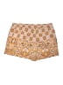 BCBGMAXAZRIA 100% Recycled Polyester Paisley Yellow Shorts Size L - photo 2