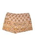 BCBGMAXAZRIA 100% Recycled Polyester Paisley Yellow Shorts Size L - photo 1