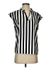Shein Stripes Silver Sleeveless Blouse Size 4 - photo 1