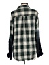 Ecote 100% Rayon Plaid Green 3/4 Sleeve Button-Down Shirt Size L - photo 2