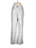 Charlie Metallic Silver Casual Pants Size 6 - photo 1