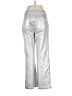 Charlie Metallic Silver Casual Pants Size 6 - photo 2