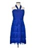 Phoebe Couture 100% Polyester Blue Cocktail Dress Size 2 - photo 1