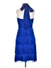 Phoebe Couture 100% Polyester Blue Cocktail Dress Size 2 - photo 2