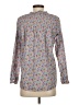 J.Crew 100% Cotton Floral Blue Long Sleeve Blouse Size 0 - photo 2