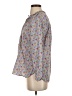 J.Crew 100% Cotton Floral Blue Long Sleeve Blouse Size 0 - photo 5