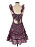 Shein 100% Polyester Paisley Purple Cocktail Dress Size 4 - photo 2