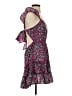 Shein 100% Polyester Paisley Purple Cocktail Dress Size 4 - photo 4