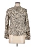 Caslon Animal Print Gold Tan Jacket Size M (petite) - photo 1