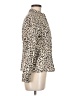 Caslon Animal Print Gold Tan Jacket Size M (petite) - photo 4