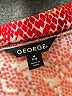 George Print Red Casual Skirt Size 8 - 10 - photo 4