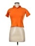 Lands' End 100% Cotton Orange Short Sleeve Top Size 7 - photo 1