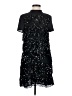 Zara 100% Polyester Stars Black Cocktail Dress Size S - photo 1