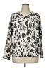 White Birch Animal Print Silver Cardigan Size XL - photo 1