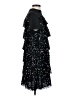Zara 100% Polyester Stars Black Cocktail Dress Size S - photo 4