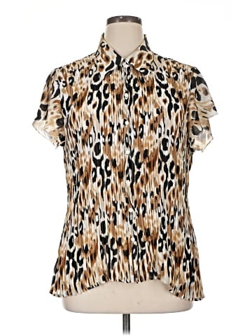 Essentials Short Sleeve Blouse (view 1)