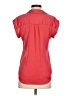 Express 100% Polyester Solid Pink Red Short Sleeve Blouse Size XS - photo 2