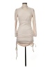 Assorted Brands Solid Tan Cocktail Dress Size M - photo 1