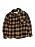 Zara 100% Baumwolle Plaid Yellow Long Sleeve Button-Down Shirt Size 4-5y - photo 1
