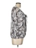 Zara 100% Polyester Gray 3/4 Sleeve Blouse Size L - photo 4