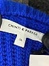 Chinti & Parker Solid Blue Wool Pullover Sweater Size L - photo 7