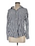 Assorted Brands 100% Rayon Stripes Blue Long Sleeve Button-Down Shirt Size M - photo 1