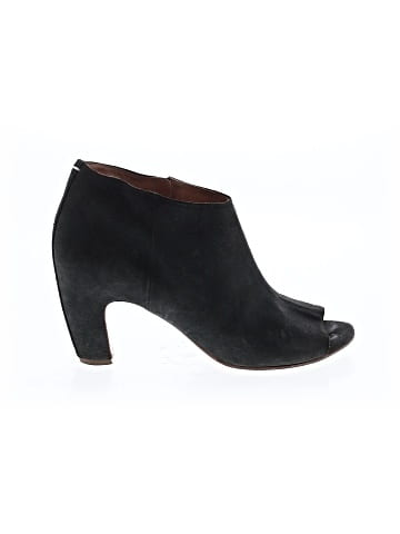 Maison Martin Margiela Suede Peep Toe Booties (view 1)