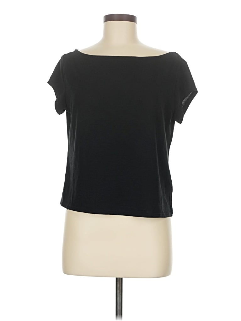 Pre-owned Edikted Short Sleeve Top Black Boatneck Tops