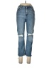 Kensie Stripes Blue Jeans Size 8 - photo 1