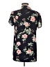 Orange Creek Floral Black Short Sleeve Blouse Size M - photo 2