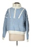 Assorted Brands 100% Acrylic Stripes Blue Pullover Sweater Size L - photo 1
