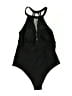 Cupshe Solid Black One Piece Swimsuit Size 0X - photo 1