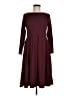 Unbranded Solid Burgundy Casual Dress Size M (estimated) - photo 1