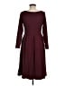 Unbranded Solid Burgundy Casual Dress Size M (estimated) - photo 2