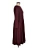 Unbranded Solid Burgundy Casual Dress Size M (estimated) - photo 4