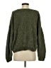 Express 100% Polyester Tweed Green Pullover Sweater Size S - photo 2