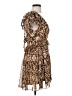 Moon River 100% Polyester Paisley Brown Casual Dress Size S - photo 4