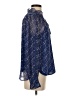 Ann Taylor LOFT 100% Polyester Blue Long Sleeve Blouse Size S - photo 4