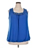 Alfani Blue Sleeveless Blouse Size 2X - photo 1