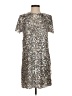 She + Sky 100% Polyester Metallic Silver Cocktail Dress Size S - photo 1