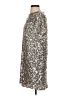 She + Sky 100% Polyester Metallic Silver Cocktail Dress Size S - photo 5