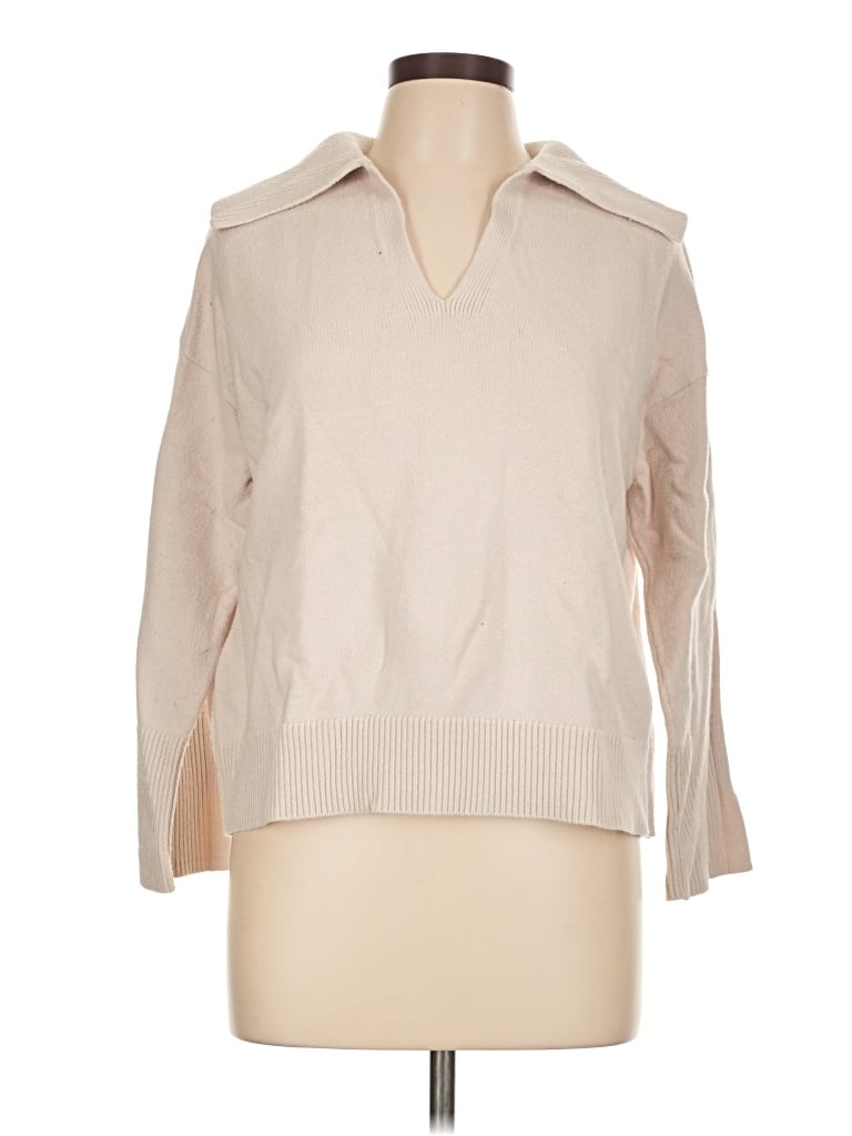 Pre-owned Banana Republic Factory Store Long Sleeve Blouse In Tan