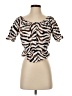 J.Crew 100% Cotton Brown Short Sleeve Blouse Size XS - photo 1