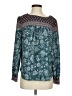 Ann Taylor LOFT 100% Polyester Teal Long Sleeve Blouse Size XS - photo 1