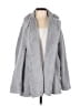 Splendid 100% Polyester Gray Faux Fur Jacket Size XS - photo 1