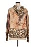 E. Luna Animal Print Tan Pullover Hoodie Size 1X - photo 2